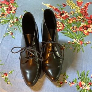 Black heeled booties size 7.5
